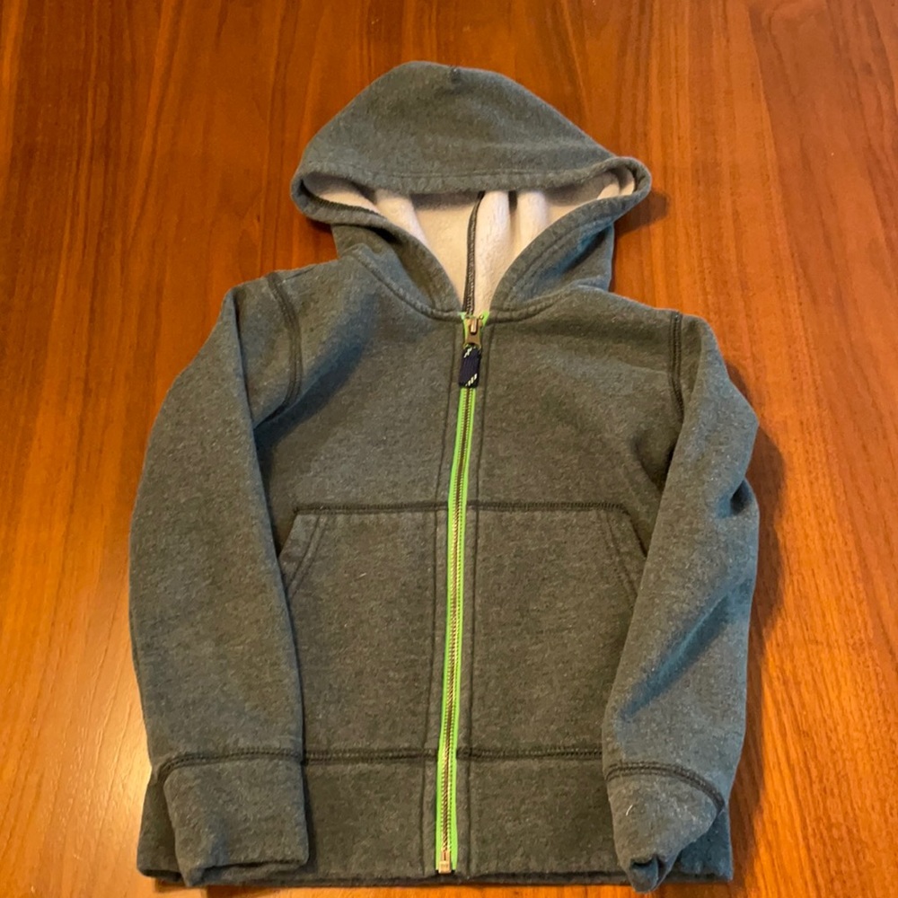 Boys zip up J Crew sweatshirt